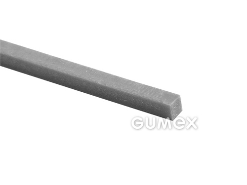 Gumová nit, 2x2mm, délka 1400mm, pryž A160, 40°ShA, NR-SBR, -40°C/+70°C, šedá